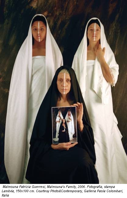 Ma�mouna Patrizia Guerresi, Ma�mouna's Family, 2006. Fotografia, stampa Lambda, 150x100 cm. Courtesy Photo&Contemporary, Galleria Paola Colombari, Italia