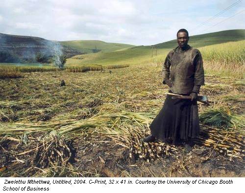 Zwelethu Mthethwa, Untitled, 2004. C-Print, 32 x 41 in. Courtesy the University of Chicago Booth School of Business