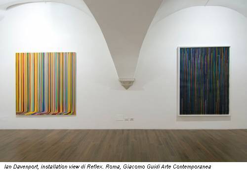 Ian Davenport, installation view di Reflex. Roma, Giacomo Guidi Arte Contemporanea