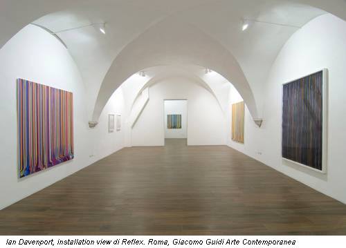 Ian Davenport, installation view di Reflex. Roma, Giacomo Guidi Arte Contemporanea