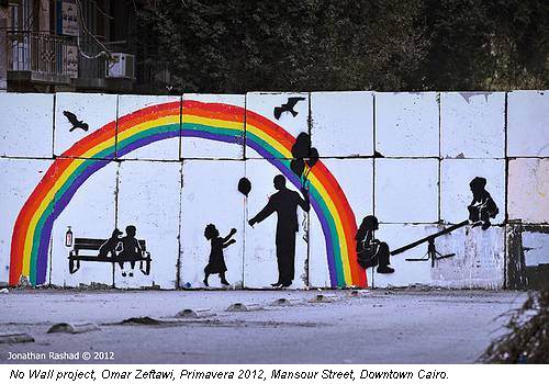 No Wall project, Omar Zeftawi, Primavera 2012, Mansour Street, Downtown Cairo.