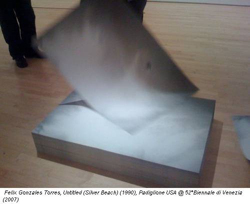 Felix Gonzales Torres, Untitled (Silver Beach) (1990), Padiglione USA @ 52°Biennale di Venezia (2007)