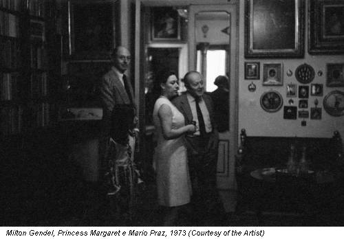 Milton Gendel, Princess Margaret e Mario Praz, 1973 (Courtesy of the Artist)