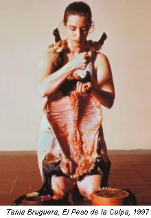 Tania Bruguera, El Peso de la Culpa, 1997