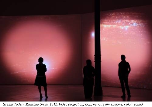 Grazia Toderi, Mirabilia Urbis, 2012. Video projection, loop, various dimensions, color, sound