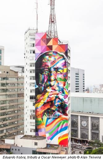 Eduardo Kobra, tributo a Oscar Niemeyer. photo &copy; Alan Teixeira