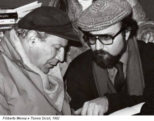 Filiberto Menna e Tonino Sicoli, 1982