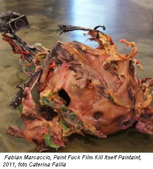 Fabian Marcaccio, Paint Fuck Film Kill Itself Paintaint, 2011, foto Caterina Failla