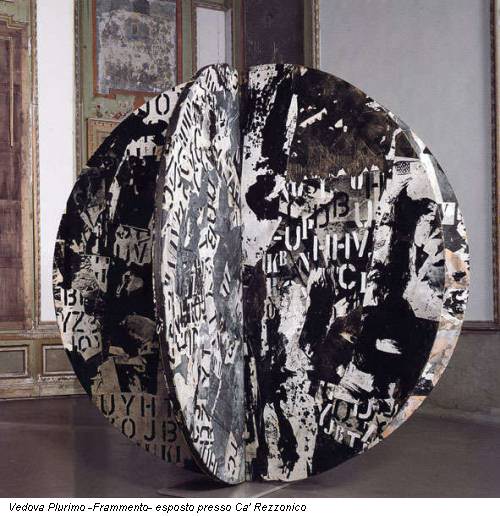 Vedova Plurimo -Frammento- esposto presso Ca' Rezzonico
