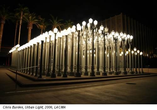 Chris Burden, Urban Light, 2006, LACMA