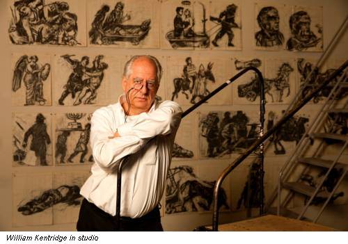 William Kentridge in studio