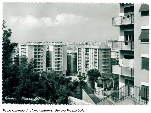 Paolo Caredda, Archivio cartoline. Genova Piazza Solari