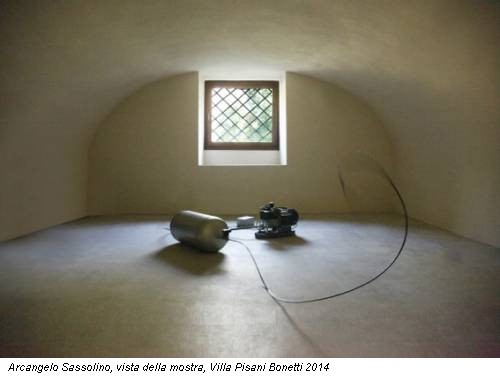Arcangelo Sassolino, vista della mostra, Villa Pisani Bonetti 2014
