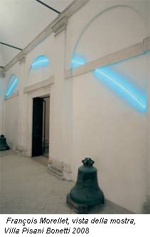 François Morellet, vista della mostra, Villa Pisani Bonetti 2008