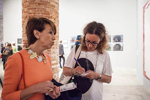 Arsenale, con Patrizia Sandretto Re Rebaudengo, foto altrospazio