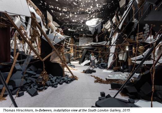 Thomas Hirschhorn, In-Between, installation view at the South London Gallery, 2015