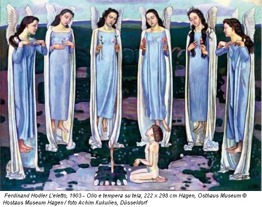 Ferdinand Hodler L'eletto, 1903 - Olio e tempera su tela, 222 x 298 cm Hagen, Osthaus Museum © Hostaus Museum Hagen / foto Achim Kukulies, Düsseldorf
