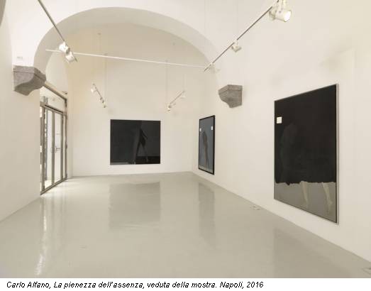 Carlo Alfano, La pienezza dell’assenza, veduta della mostra. Napoli, 2016