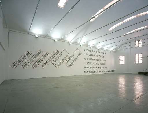fino al 7.V.2005 | Lawrence Weiner | Torino, Giorgio Persano fino al 7.V.2005 | Lawrence Weiner | Torino, Giorgio Persano