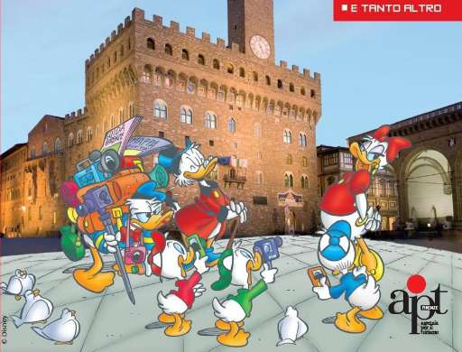 In visita a Firenze a fianco di Paperino e Qui Quo Qua