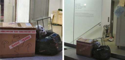 Ancora il teschio milionario di Hirst. Stavolta è finito nella spazzatura…