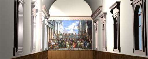 Dopo 210 anni le Nozze di Cana di Veronese tornano a Venezia. Ma solo in fac-simile… Dopo 210 anni le Nozze di Cana di Veronese tornano a Venezia. Ma solo in fac-simile…