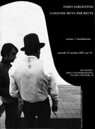 Canzone muta per Beuys, a Roma omaggio di Fabio Sargentini chez Pio Monti