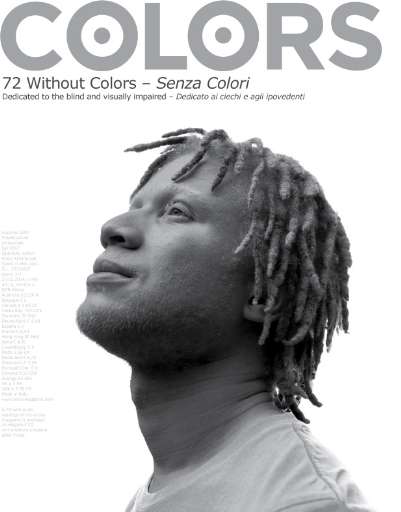 Colors, novembre dedicato a ciechi e ipovedenti per la rivista Benetton Colors, novembre dedicato a ciechi e ipovedenti per la rivista Benetton