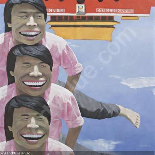 Tonnellate di pittura Made in China. Sotheby’s Hong Kong mette in asta la collezione privata di  Didier Hirsch, con il Realismo Cinico di Yue Minjun in testa