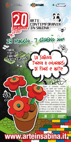 La strada dell’arte contemporanea parte dalla Sabina con la IV edizione di 20eventi La strada dell’arte contemporanea parte dalla Sabina con la IV edizione di 20eventi