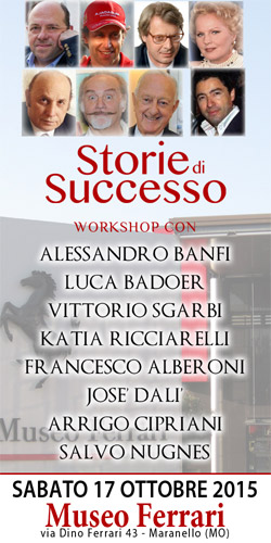 Museo Ferrari (Maranello) – APERTE LE ISCRIZIONI PER PARTECIPARE AL WORKSHOP Museo Ferrari (Maranello) – APERTE LE ISCRIZIONI PER PARTECIPARE AL WORKSHOP