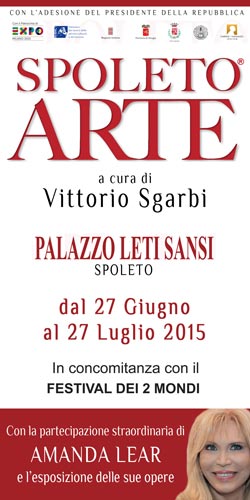 Ultima selezione per la grande mostra di Spoleto Arte a cura di Sgarbi. Tra gli artisti, Amanda Lear