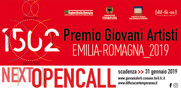 Apre il bando per partecipare a “1502. Premio Giovani Artisti-Emilia-Romagna_2019” Apre il bando per partecipare a “1502. Premio Giovani Artisti-Emilia-Romagna_2019”