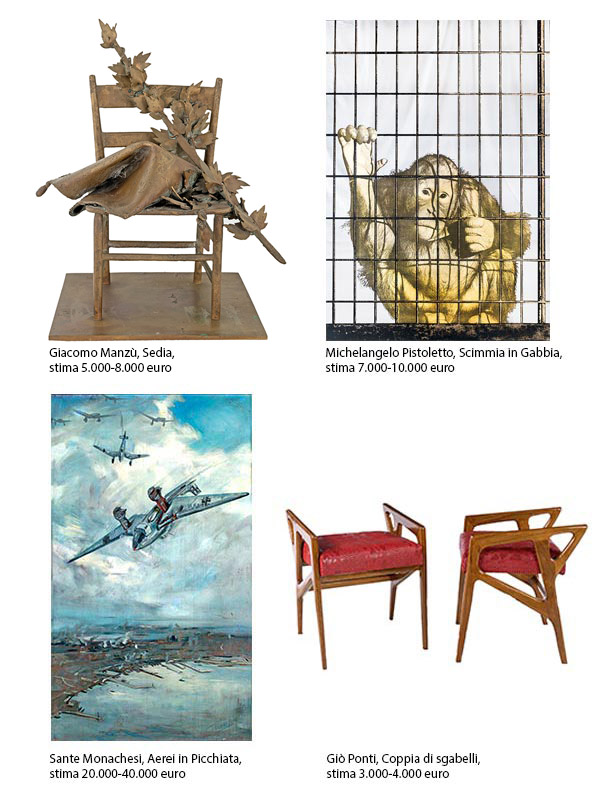 Casa d’Aste ARCADIA – Art Auctions Rome  | Arte Moderna e Contemporanea  | Design e arti Decorative del XX secolo