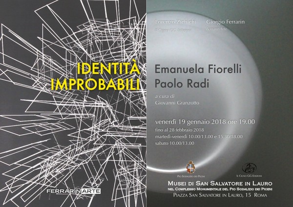“IDENTITA’ IMPROBABILI. EMANUELA FIORELLI E PAOLO RADI”