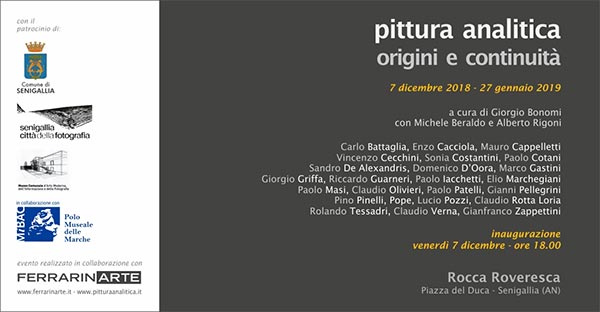 Pittura Analitica  | origini e continuità  | alla Rocca Roveresca di Senigallia