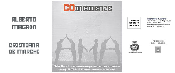 | ‘COINCIDENZE’ |  UNA DOPPIA PERSONALE DEGLI ARTISTI | CRISTIANA DE MARCHI E ALBERTO MAGRIN | SULLE TEMATICHE DELLA CONTEMPORANEITA’