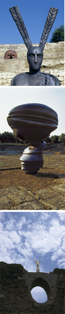 Sculture al Parco Archeologico di Scolacium