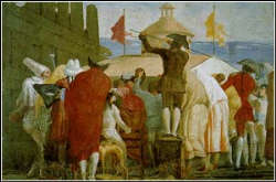 Il mondo Nuovo, Venezia Cà Rezzonico, sala Zianigo, Tiepolo