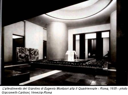 L'allestimento del Giardino di Eugenio Montuori alla II Quadriennale - Roma, 1935 - photo Giacomelli-Carboni, Venezia-Roma