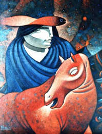 Cesar Perez, Personaggio con cavallo rosso 