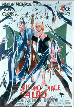 Mimmo Rotella, Il concerto di Marilyn 1959 - 99 decollage su tela cm 140x100 collezione privata 