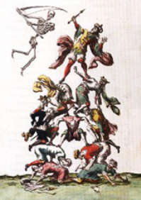 Macchina del Mondo 1687 circa Giuseppe Maria Mitelli Acquaforte acquerellata