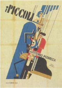 Manifesto per "I Piccoli di Vittorio Podrecca", 100x70, milano, La presse 1930