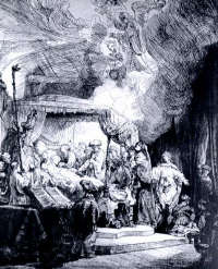 Rembrandt Morte della Vergine 