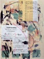 Giuseppe Chiari, Collage su tavola, 1995, cm 84x62 