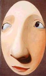 Roberto Coromina Freak 5 (2001) olio su tela cm 100 x 60