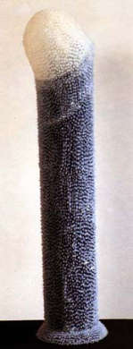 Vittorio Valente - Derma-phallus impudicus (dermascheletro) - silicone, metallo - 1990 - cm 110 x 25 