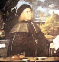 Giovanni Cariani Ritratto di Giovanni Antonio Caravaggi 1522 circa olio su tela cm 93 x 94