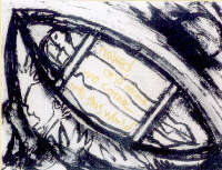 Lawrence Ferlinghetti, After Thomas Wolfe n°3, acrilico su lito 1992/2000